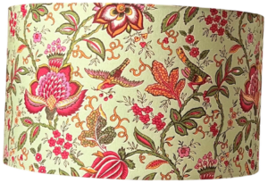 Indien Vert Fleurs et Oiseaux